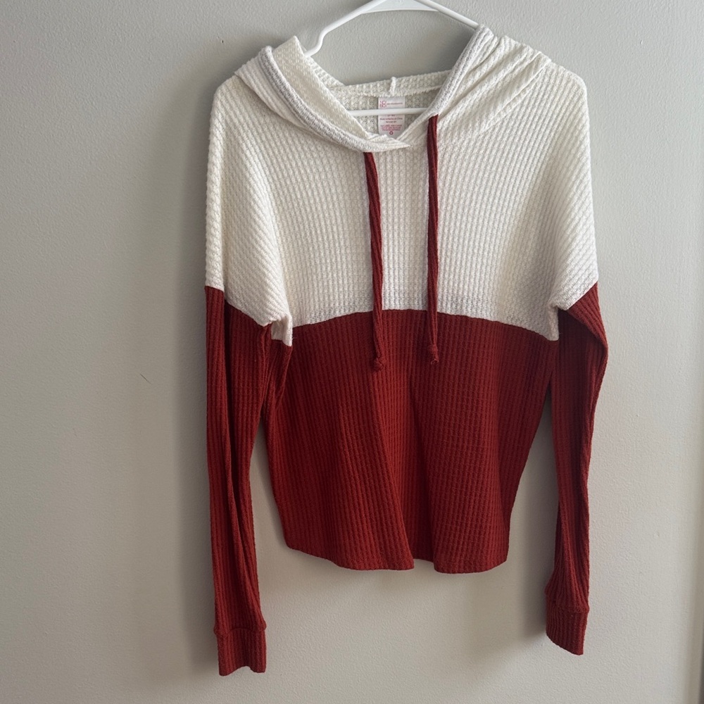 No Boundaries Two-Tone Hooded Sweater